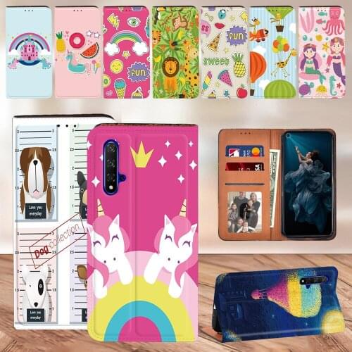 Leather Phone Case for Huawei Honor 8A/8A Pro/8S/Honor 9X/9X Pro/10/20 Lite/NOVA 5T Lite Luxury with Card Slot Phone Accessories