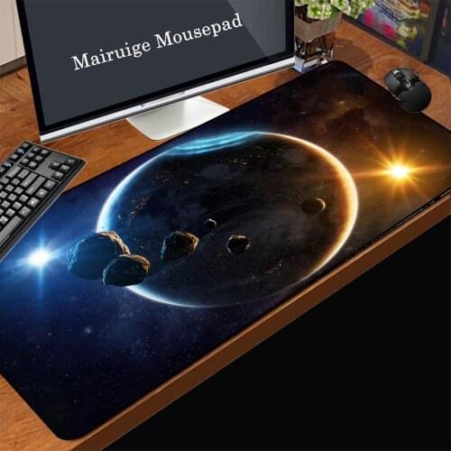 Mairuige Cute Game Anime Mouse Pad Space Meteorite Map Natural Rubber Non-slip Waterproof Company Office Computer Desk Pad