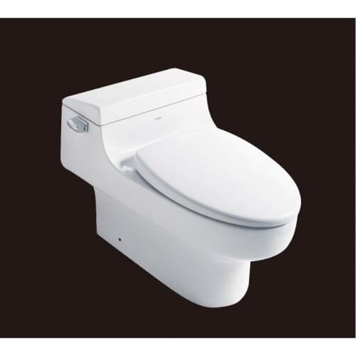 2019 hot sales water closet one-piece S-trap ceramic toilets with PVC adaptor UF soft close seat AST352 UPC certificate