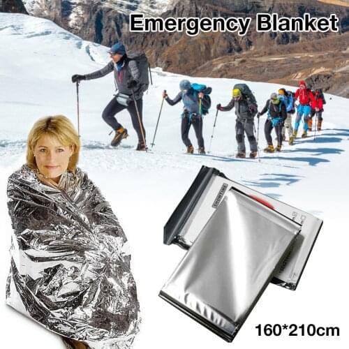 160X210CM Blanket Tear Resistant Windproof Sun Protection Thermal Insulation Blanket For Outdoors Hiking Survival First Aid