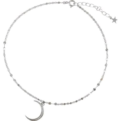 Simple Moon Anklet Sexy Personality Moon Anklets On Foot Bracelets For Women Summer Beach Barefoot Sandals Foot Jewelry