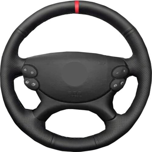 Hand Sewing Car Steering Wheel Cover Wrap Funda Volante For Mercedes-Benz E-Class W211 E230 E280 E350 CLS-Class CLS350 CLS500