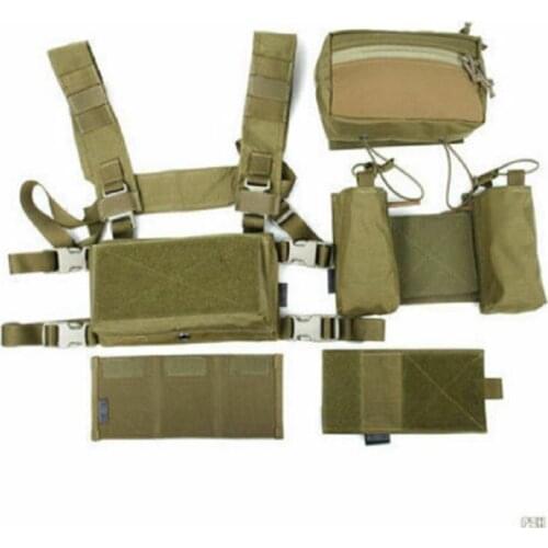 Tactical Combat Lightweight Modular Chest Rig Training Vest Rig Set TMC3115-KK