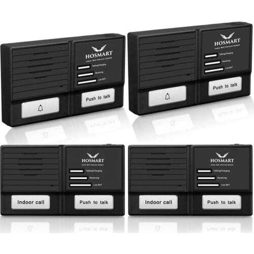 High Quality 1500FT Wireless Doorbell Intercom System with 2 receivers and 2 transmitters