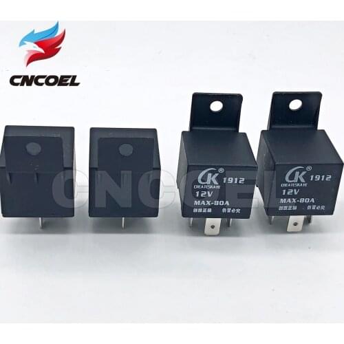 1Pcs 4 Pin MAX-80A Waterproof Car Relay Long Life Automotive Relays CK Normally Open DC 12V Relay for Head Light