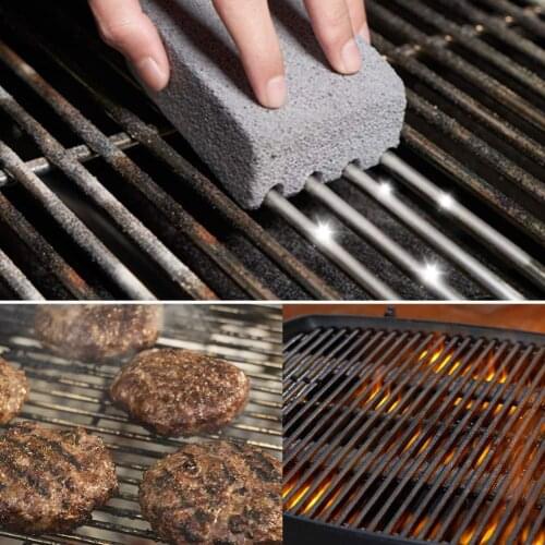 2Pcs Grill Cleaning Brick Block Barbecue BBQ Racks Stains Grease gas stove BBQ Stone Racks Cleaner Tool
