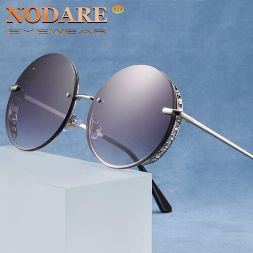 2020 Classic Small Frame Round Sunglasses Women/Men Brand Designer Alloy Mirror Sun Glasses Vintage Modis Oculos