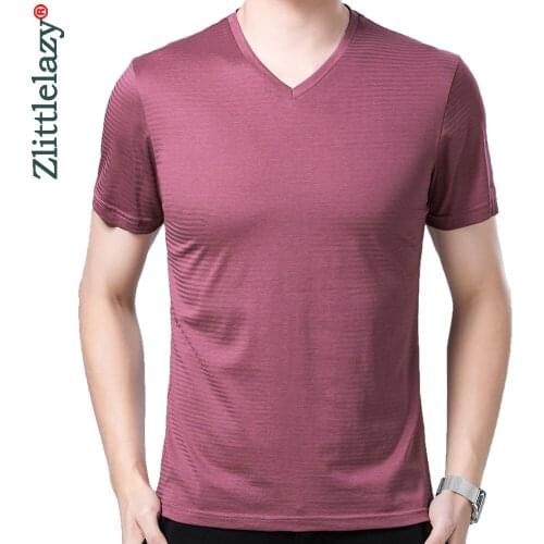 2020 Casual Short Sleeve T Shirt Men Tshirt Summer Mens Clothing Striped T-shirt Streetwear Fashion Tee Shirts Tshirts 52703