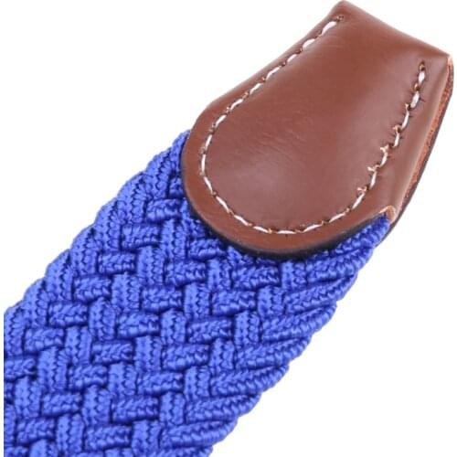 40GC 6 colors Fashion Men’s Stretch Belt Premium Leather Golf Wide Elastic Waistband