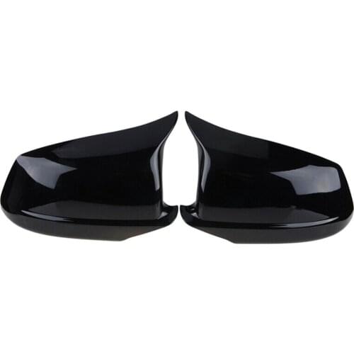 2pcs Auto Left Right Gloss Black Rear Mirror Cover For BMW 5 Series F10 F11 F18 Pre-Lci M5 2011 2012 2013 51167216369 511672163