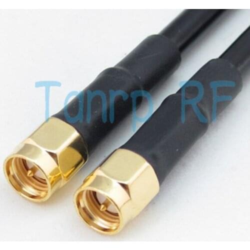 Freeshipping! 20inch SMA male plug to SMA male plug RF Pigtail jumper coaxial cable RG58 50cm