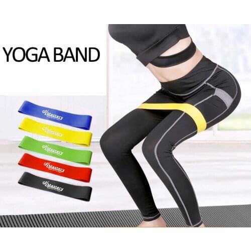 Yoga Elastic Training Fitness Resistance Rubber Bands Exercise Stretching Back Shoulder Stretch Rope Pilates Sport Circle