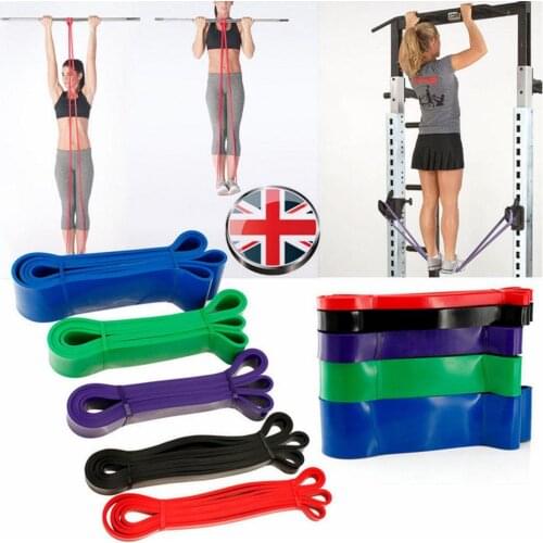 Exercise Resistance Loop Bands Yoga Resistance Belt Latex Stretching Band for Physical Therapy and Home Fitness Random Color