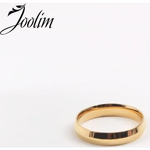 Joolim High End Gold Finish Dainty Geometric Rings for Women Stainless Steel Jewelry Wholesale