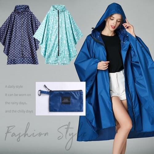 Fashion Adult Female Cloak Raincoat Large Size Thin Bike Hiking Water Car Wash Waterproof Windbreaker Poncho Japanese And Korean