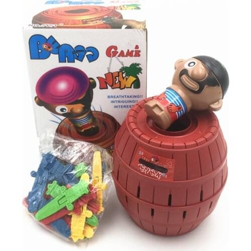 Novelty Tuba Pirate Bucket for Kids and adults Lucky Stab Pop Up Intellectual Game Family party Funny challenge Antistress toy