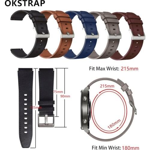 New Fashion Watchband For Huawei Watch GT2 PRO Leather Strap Sports Bracelet 22MM Accessories