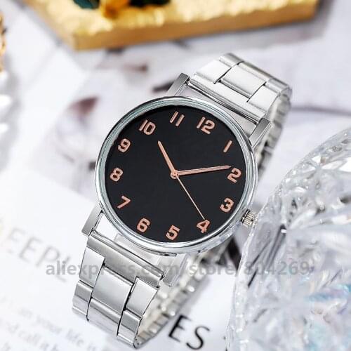 Wholesale Women Fashion Casual Luxury Quartz Womens Watches Alloy Dial Casual Bracelet Wristwatches
