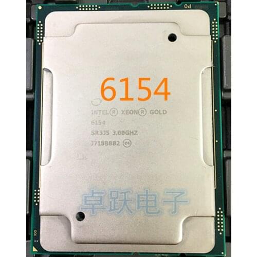 Intel Xeon 6154 Processor 24.75M Cache, 3.00 GHz CD8067303592700 SR3J5 CPU