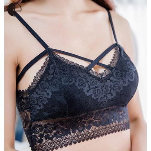 Drop Shipping 2016 New Arrival Sexy Lingerie Underwear Womens Stretch Lace Bra Boob Tops Bandeau Padded Bra wholesales WI429