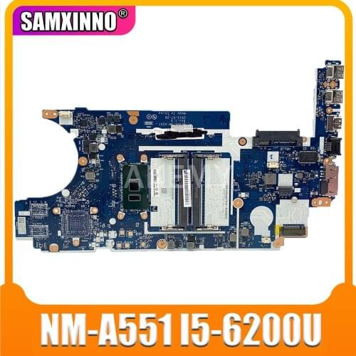 SAMXINNO For Lenovo ThinkPad E460 E460C CE460 NM-A551 Laotop Mainboard NM-A551 Motherboard with i5-6200U CPU