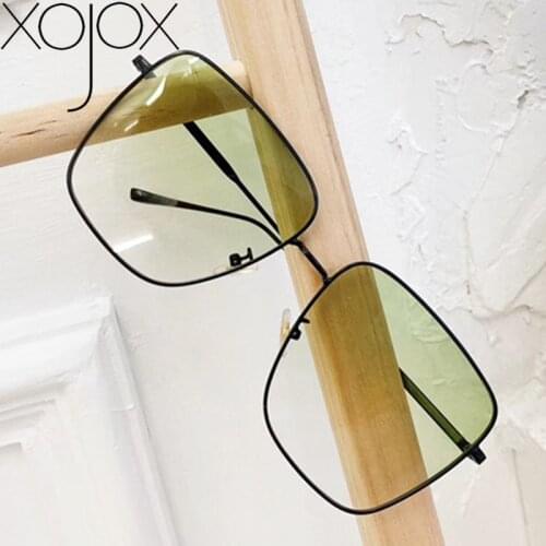 XojoX 2020 New Style Sunglasses Women Oversized Frame UV Protection Sun Glasses Men Gradient Colorful Goggles