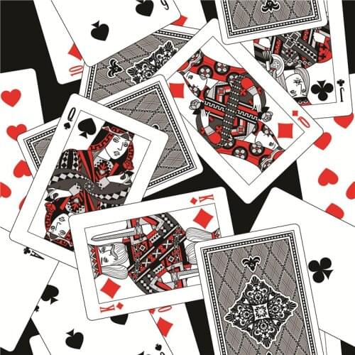 Spandex swimsuit fabric for dress newspaper and poker pattern custom printing thin shirt sewing fabric 145cm*100cm