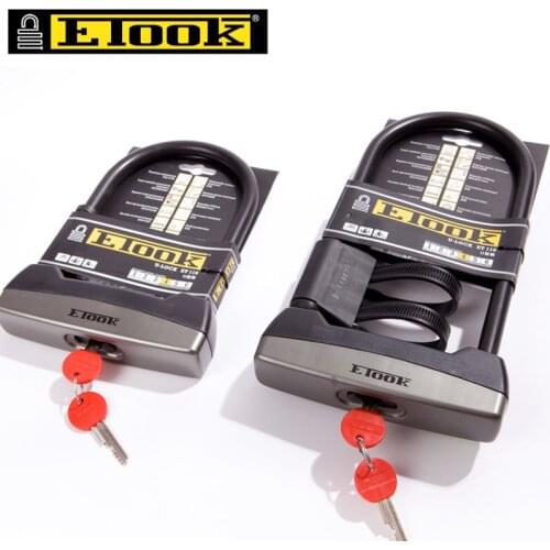 ETOOK Safety Alloy Steel Bicycle U Lock Anti-theft Heavy Duty MTB Mountain Road Bike Lock Anti-Damage Motorcycle Scooter U-Locks