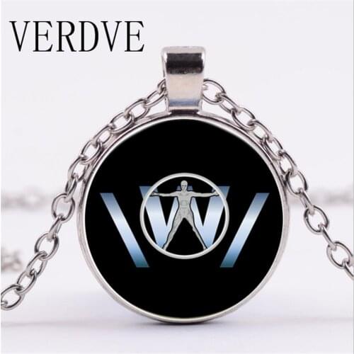 VERDVE 2017 New Western World Time Gem Glass Necklace Europe and America New Alloy Short Necklace Jewelry