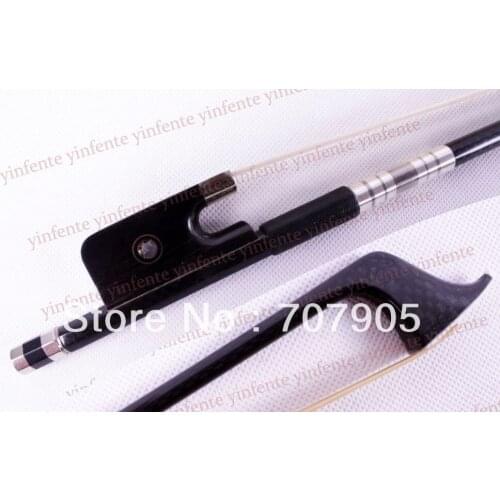 Cello Bow Carbon fiber Round Stick Ebony frog Parisian Eyes 4/4 New 1 pcs