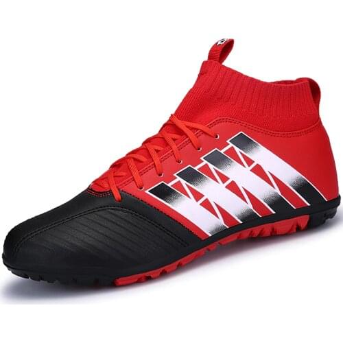 High Top Sock Men Soccer Shoes Cleats Rubber Ankle Sneakers Male Football Boots Turf Mens Trainers Shoes Zapatillas Chaussure