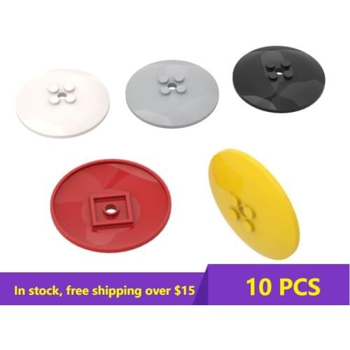 10PCS MOC Bricks 44375 6x6 disk 47.8mm 21599 for Building Blocks Parts DIY Educational High-Tech Parts Toys For Children