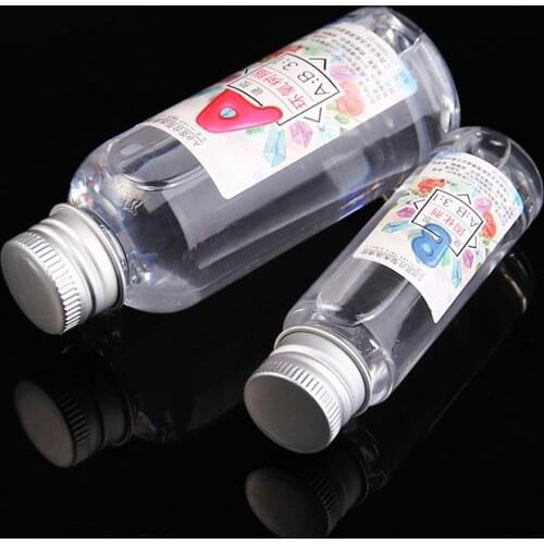 2pcs Highly Transparent Crystal Glue Resin Epoxy AB Crystal Glue Jewelry Making Tool
