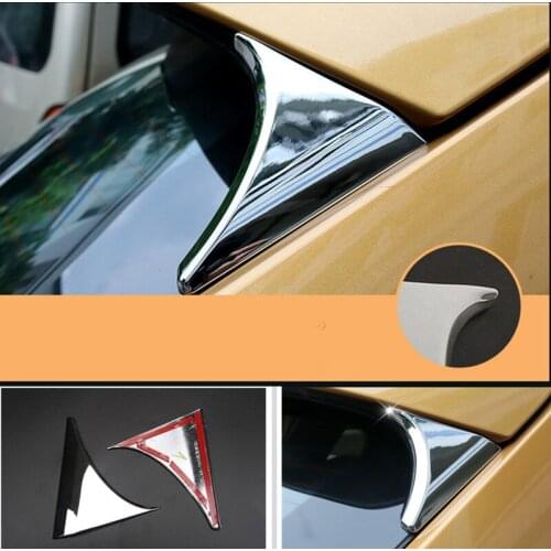 Car styling Accessories FIT FOR 2016 2017 Nissan QASHQAI J11 CHROME rear window triangular decorative accessories