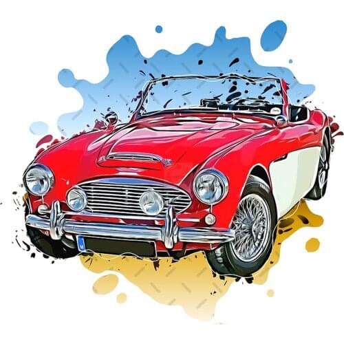 Diamond Painting Kits Full Drill Cross Stitch Round Rhinestone Embroidery Arts Craft for Home Decor Gift,Cartoon Red car