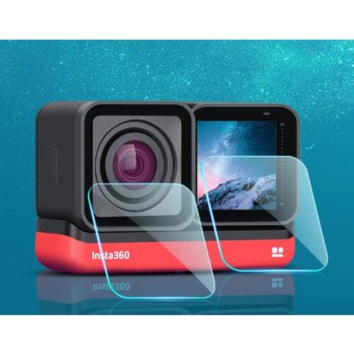 For Insta360 One R 4K Camera Lens Glass Film LCD Display Tempered Glass Screen Film Protector