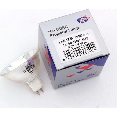 DN-33401 EKN 17.7V 120W EKN/FLZ JCR 17.7V-120W Projector Halogen Light Bulb Microfilm Reader Scanning Replacement Lamp