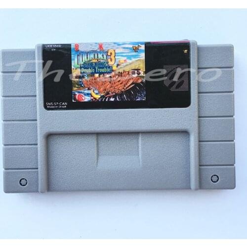 Dnk Country Kong 3 1 2 Video Game USA Version for 16 bit Super Game Card Cartridge Card for 46pin NTSC Game Player