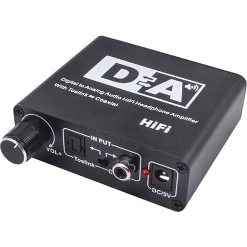 192KHz Bi-directional Optical Toslink to Coaxial and Coaxial to Optical Toslink Switch Digital to Analog Switcher DAC Converter