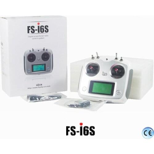 FS-I6S FS I6S Flysky 10CH 2.4G RC Quadcopter Transmitter Controller Set w/Receiver FS-iA6B or FS-IA10B has been FCC&CE certified