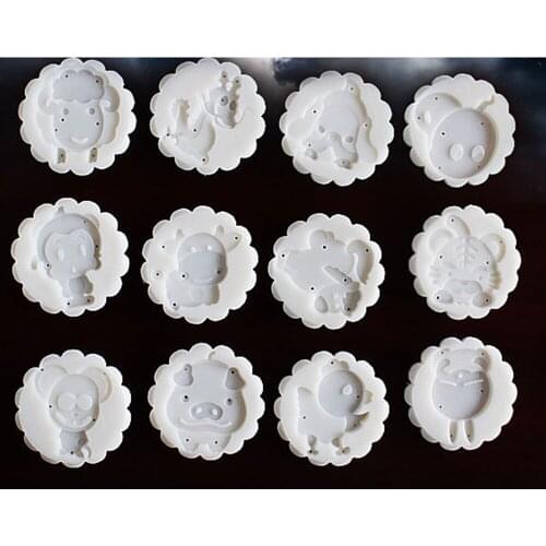 Gadget Moon Cake Mold Stamp Mid Autumn Festival DIY Animals Mould Tool