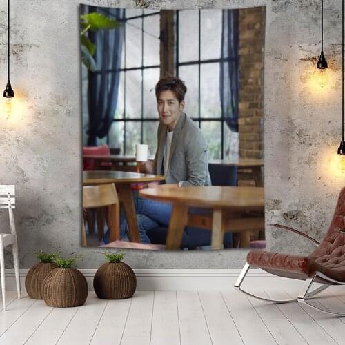 Hot Sale Custom High Quality Ji Chang Wook Wall Hanging HD Landscape 3D Printing Digital Printing Home Decoration Tapestry