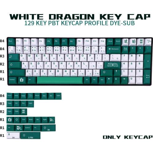 GMK Haku 129-Key PBT Keycap Cherry Profile DYE-SUB Personalized Keycap Suitable For Cherry MX Switch Mechanical Keyboard