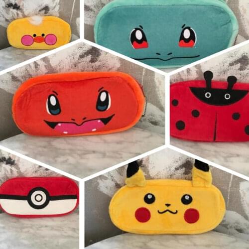 1pcs Comic Plush Purses Adorable Girls Gift Plush Pencil Purse Kawaii Bag Cute Cartoon Plush Unicorn Toy Bag Creative Kids