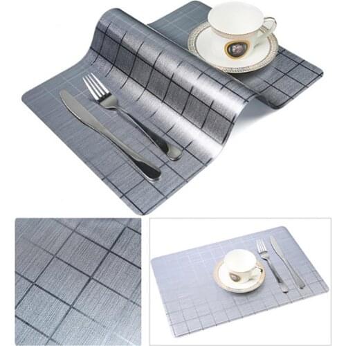 30*45cm Hotel Restaurant Waterproof Western Food Mat PvcBowls Tableware Mat Heat Insulation Anti-scalding Mat Table Supplies