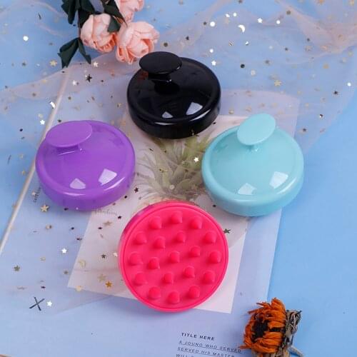 Massage Brush Hair Wash Brush Head Body Shower Massager Comb Silicone Acupoint Head Meridian Relaxing Massage Comb Tools