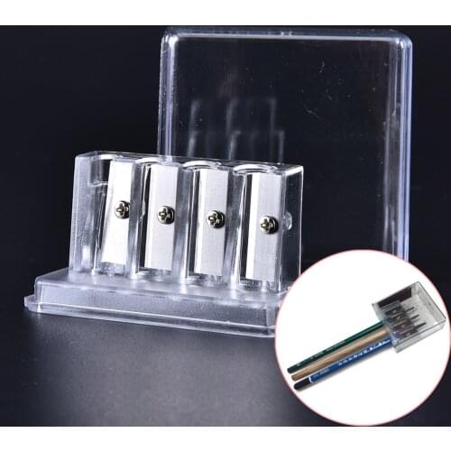 Multifunctional 4 Holes Charcoal Pencil Sharpener Long Lead Core Art Drawing Sketching Pencils Manual Sharpener Drawing Supplies