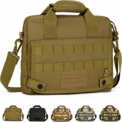 Mens Vogue Nylon Messenger Shoulder Bag Military Tactical Briefcase Laptop Pack High-Capacity Wear-Resisting Ventilation