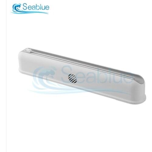 Plastic Packaging Dispenser With Sliding Cutter Household Reusable Plastic Wrap Dispenser Wall-mounted Dispenser