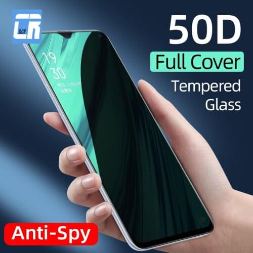 Full Cover Privacy Screen Protector for Xiaomi Poco F3 M2 M3 C3 X2 X3 Pro Redmi 9T 9A 9C Note 8 9 10 Pro Anti-Spy Tempered Glass